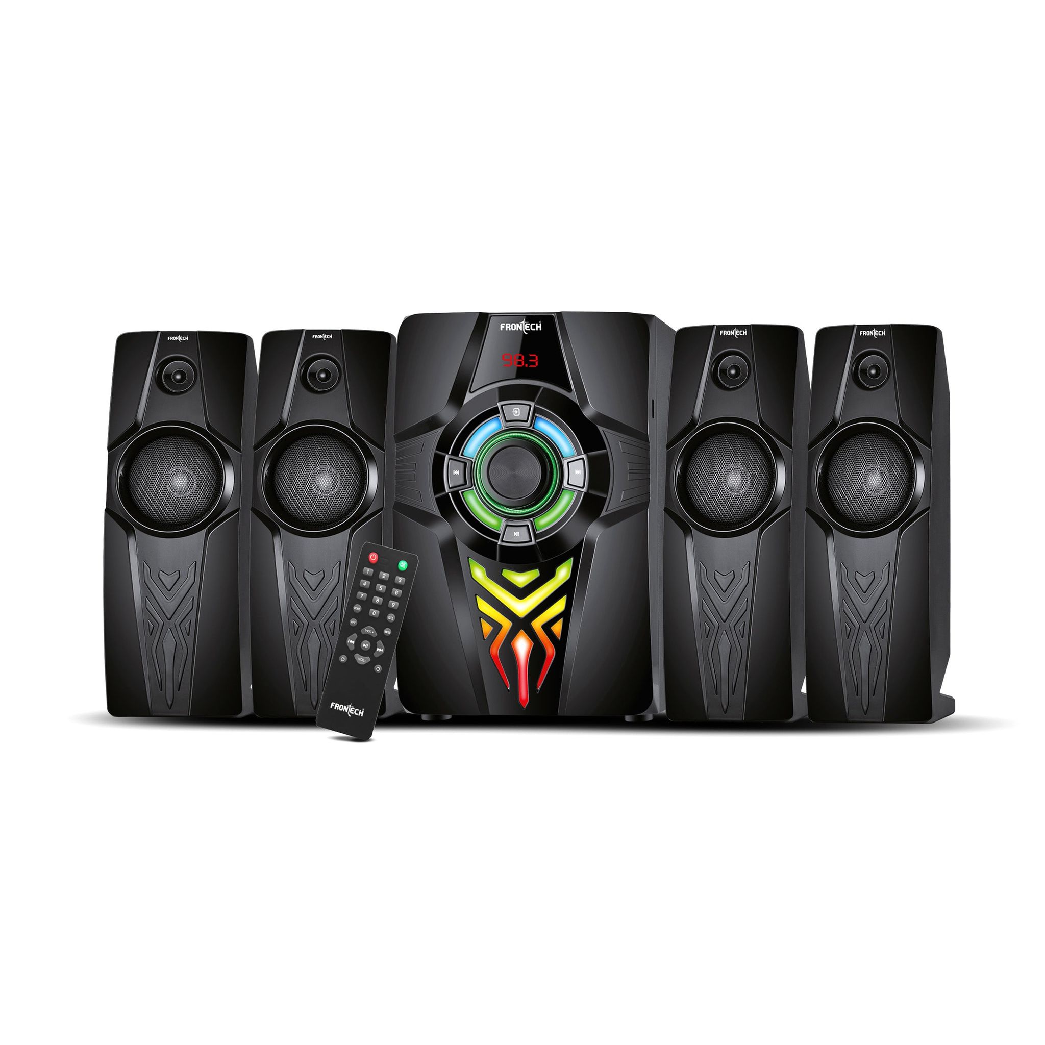 Frontech SW-0154 | Premium 2.1 Multimedia Speaker – Crystal Clear Sound, Wireless Freedom & Built-In Amplifier