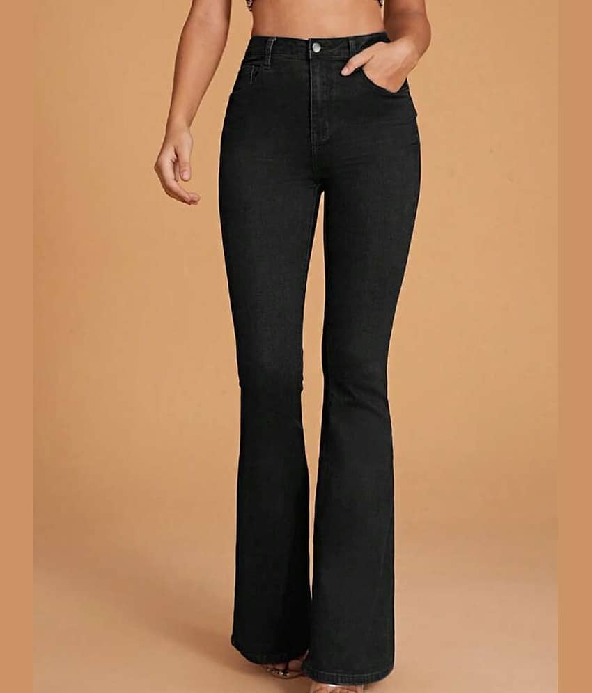 Broadstar - Black Cotton Bootcut Women's Jeans ( Pack of 1 )