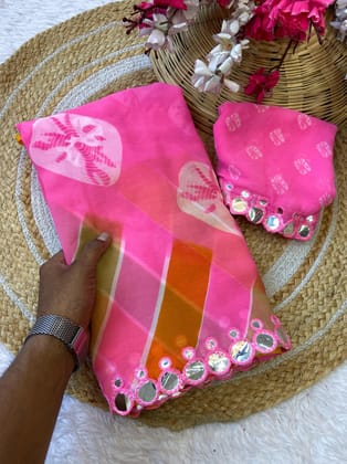 Lehriya shibori prints