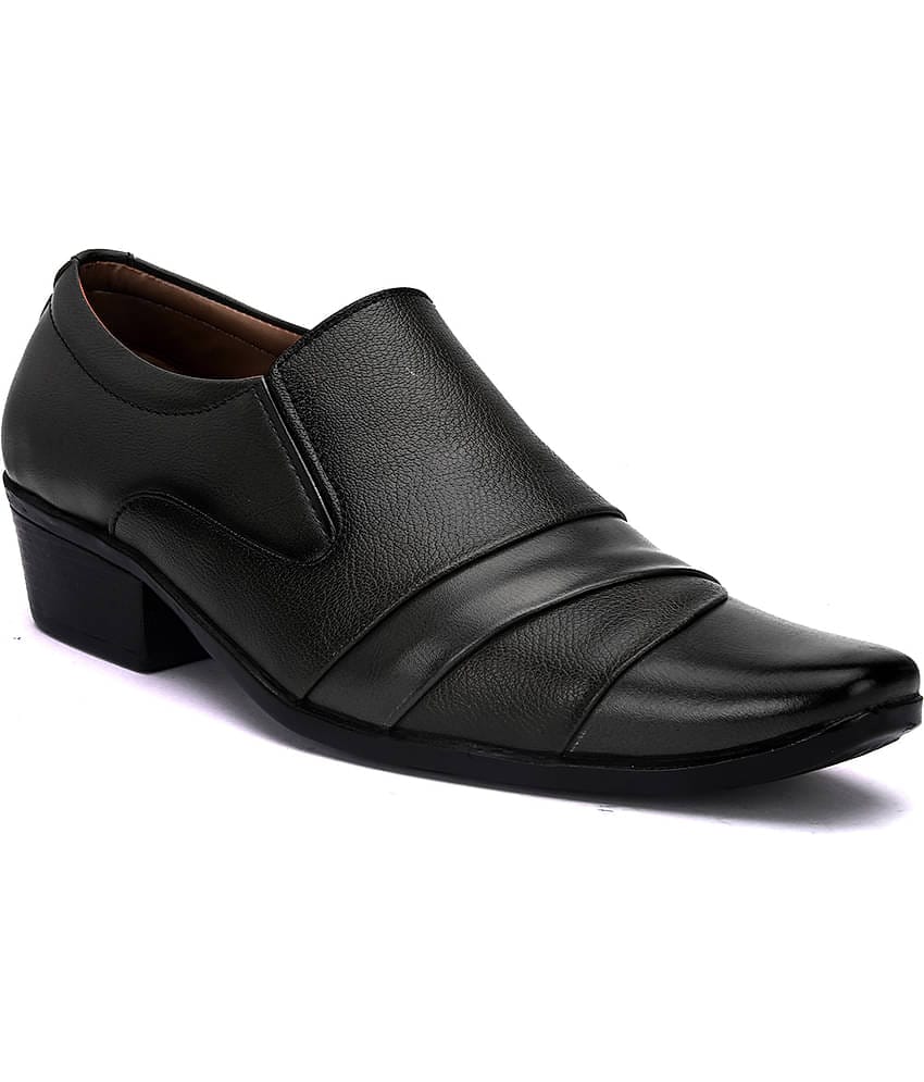 Sir Corbett - Black Men's Slip On Formal Shoes