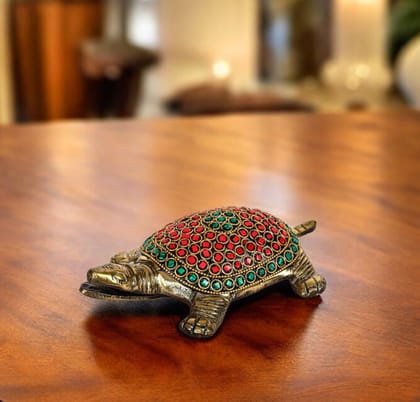 Brass Lucky Charm Tortoise Turtle Vastu Kachua for Good Luck