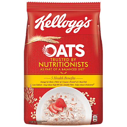 Kelloggs Oats - Low In Sodium, Soluble Fibre, Reduce Cholesterol, 900 g
