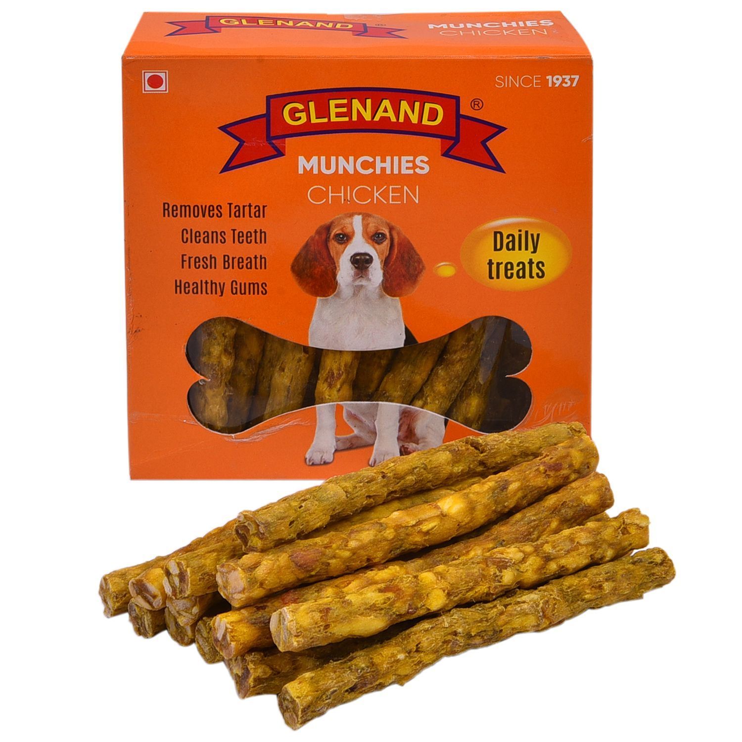 Glenand Dog Munchies 450g Chicken Box