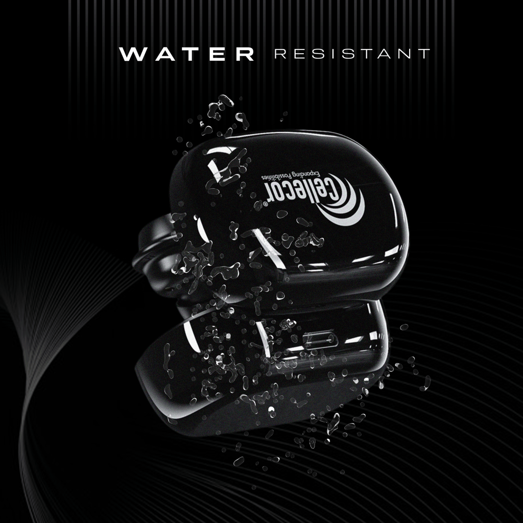 Cellecor BroPods CB04 Waterproof Earbuds With 20 Hours Playtime, Automatic Pairing, ENC Bluetooth - Black