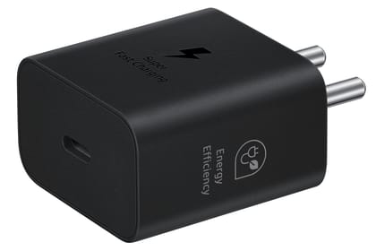 Samsung Original 25W USB Type-C Travel Adaptor Without Cable for Google Pixel, Xiaomi, Motorola, iPhone, Samsung Galaxy Tab S/A Series, Galaxy S10/M54/M55/A80/A90/S25/S24, Black Samsung Original 25W USB Type-C Travel Adaptor Without Cable for Google Pixe