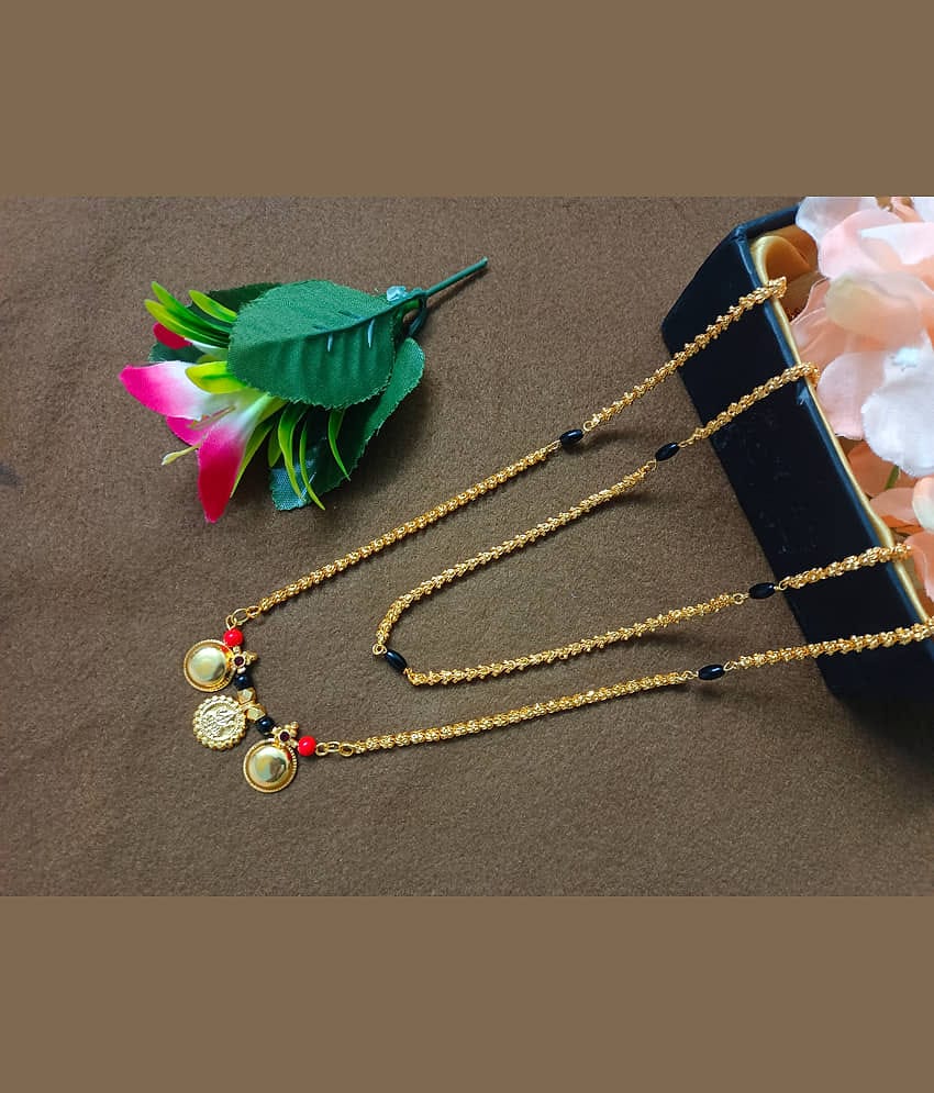 JIPPA Golden Mangalsutra ( Pack of 1 )