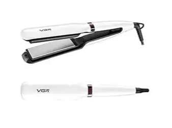 VGR V-511 Hair Straightener For Women, White V-511 Professional Hair Straightener For Women, Digital Display (White) Hair Straightener (White)