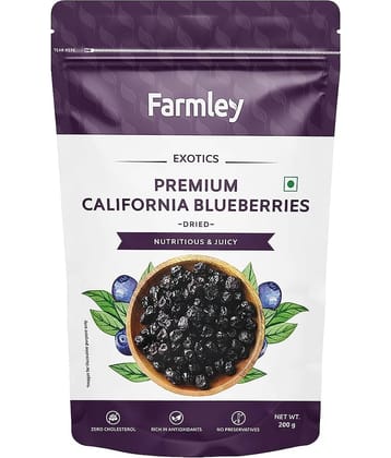 Farmley California Dried Blueberries 200g (Pack of 1)