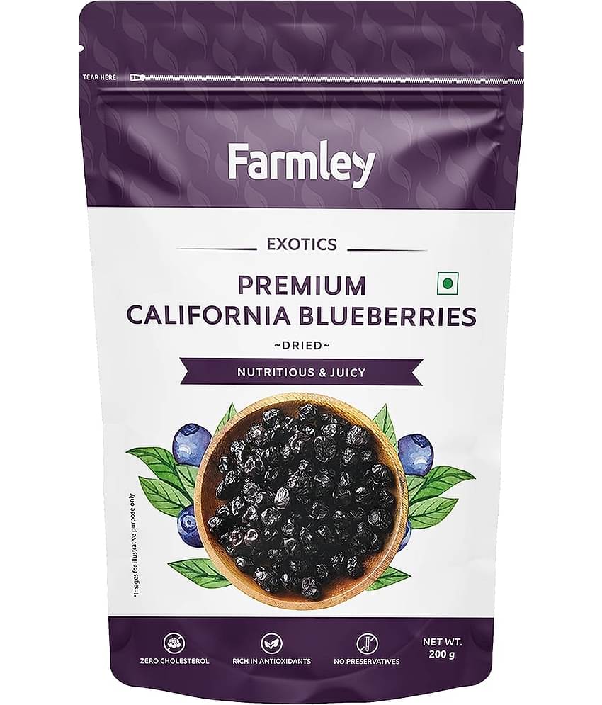 Farmley California Dried Blueberries 200g (Pack of 1)