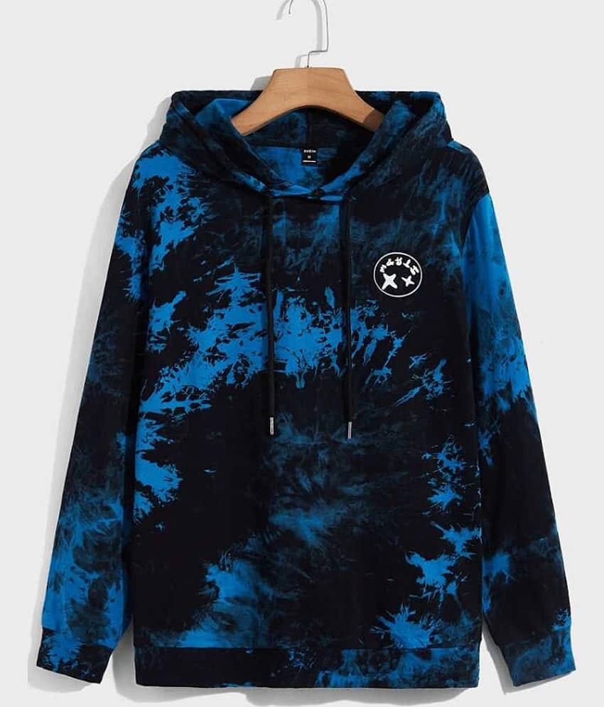 Try This Cotton Blend Hooded Men's Sweatshirt - Blue ( Pack of 1 )