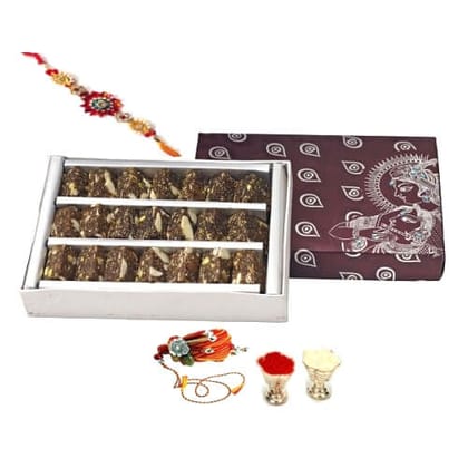 GHASITARAM'S Sugarfree Anjeer Barfi Mithai Box, 400 gm