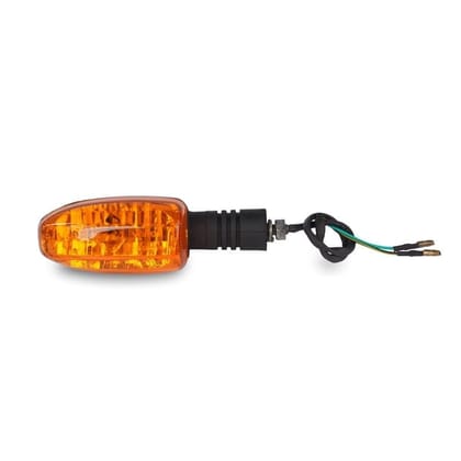 Varroc Universal Indicator PLTN Amber| Durable Build & Superior Performance | Resists Water and Corrosion | Shockproof | Easy Installation with Pre-Wiring | Pack of 2