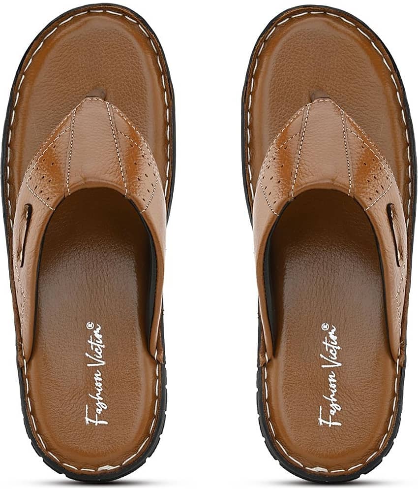 Fashion Victim Brown Men's Thong Flip Flop
