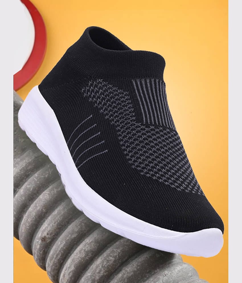 Clymb Black Men's Slip-on Shoes