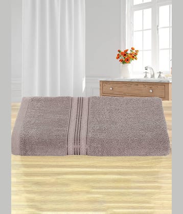 Satisfyn Pack of 1 Cotton 400 -GSM Bath Towel ( Brown )