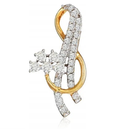 Senco Gold 18K Yellow Gold Musical Diamond Pendant ( Gold Weight - 1 g / 0.17 Ct / HI-SI )