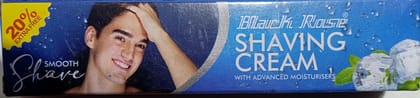 Black rose shaving cream with advanced moisturisers 30g