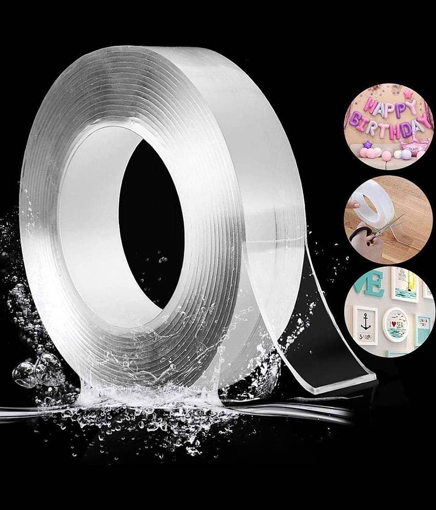 HIRU Transparent Double Sided Nano Tape ( Pack of 1 )