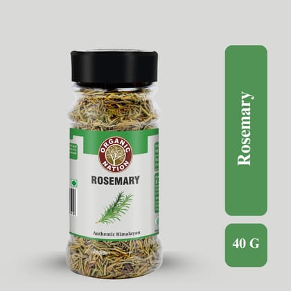 Organic Nation Rosemary 40g (Pack of 2) | Premium Dried Rosemary Leaves | Natural Aromatic Herb | Ideal for Roasting, Baking, Soups & Mediterranean Cooking