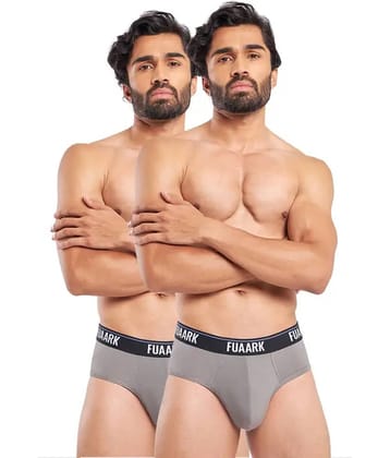 Fuaark Pack of 2 Spandex Briefs For Men's ( Grey )