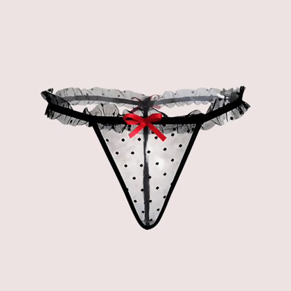 Womens Hot Trim Lattice Straps G-string Underwear