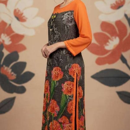 Premium Georgette Straight Kurti with Lining