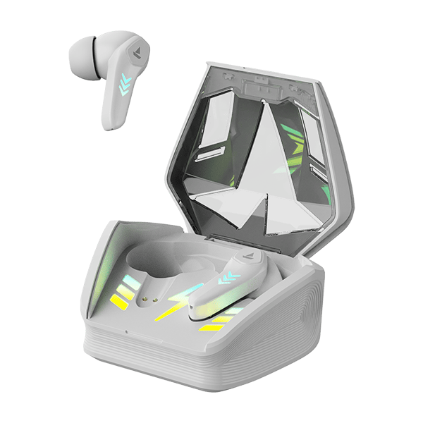 boAt Airdopes 190 | Wireless Earbuds with 40 Hours of Playtime, Beast Mode, RGB Lights Featuring ENx tech boAt Airdopes 190 | Wireless Earbuds with 40 Hours of Playtime, Beast Mode, RGB Lights Featuring ENx tech - Grey