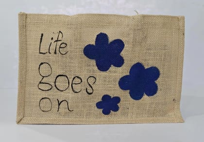 Hand painted Jute Bag