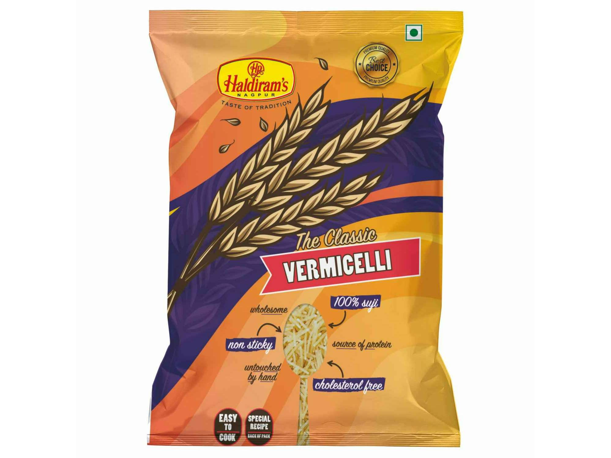 Haldiram's Vermicelli Namkeen - 900 gm - Pack of 2