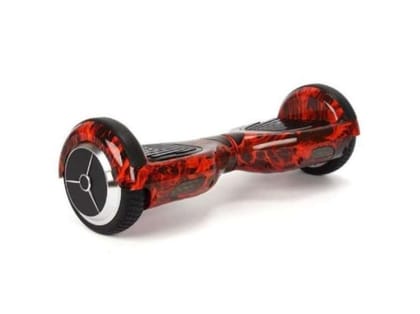 Pulse Board P6+ UL 2272 Certified Hoverboard Self Balancing Electric Scooter 6.5 Inch for Adult and Kids with LED Light and App (Red Fire) Pulse Board P6+ UL 2272 Certified Hoverboard Self Balancing Electric Scooter 6.5 Inch for Adult and Kids with LED Light and App (Red Fire)