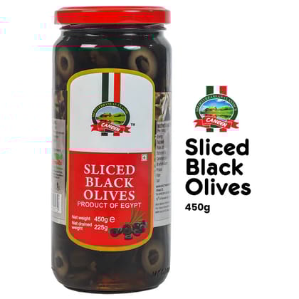 Sliced Black Olives 450 G