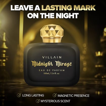 Villain Midnight Mirage Eau de Perfum for Men, 100ML