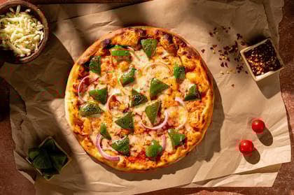 2x Cheese & Toppings: Classic Onion & Capsicum Pizza - Naples