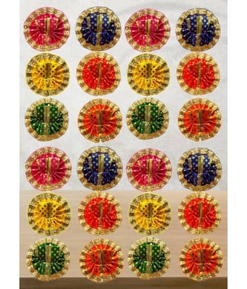 Lootnixx Laddu Gopal Goli Designe Golden Poshak 24 Piece (Size 0 No ) Set Dress