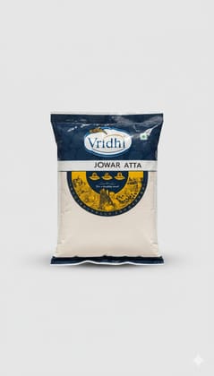 Vridhi Premium Quality Jowar Atta (Sorghum Flour) – Gluten-Free, Naturally Healthy & Hygienically Processed – 500gm