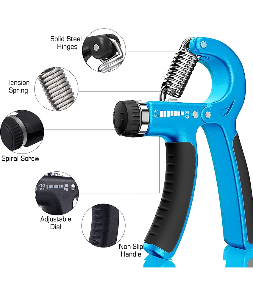 AJRO DEAL Counter Adjustable Finger Extensor for Forearm Exercise, Strength Build Hand Grip/Fitness Grip