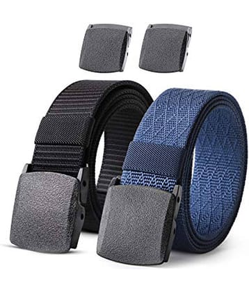 Edifier - Multicolor PU Men's Casual Belt ( Pack of 2 )