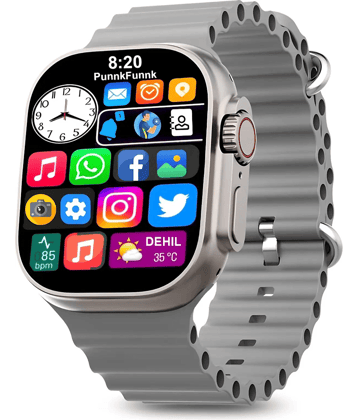 VENKAT ZONE IPS BT Calling Upto 1-2 days Smart Watch Black