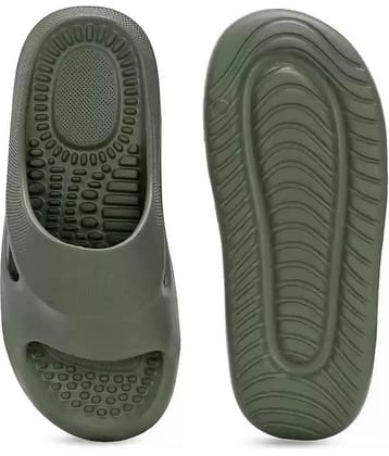 KNIEVL Green Men's Slide Flip Flop