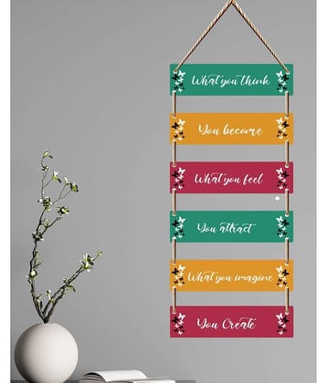 Saf Wood Rectangular Decoratives Panel Multi - Pack of 1