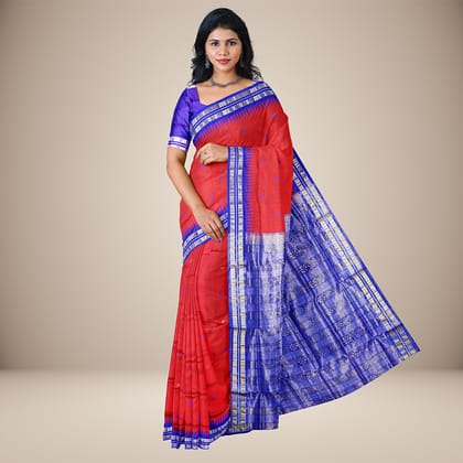 Floral Motifs Bomkai Silk Saree Floral Motifs Bomkai Silk Saree
