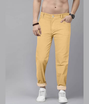 JB JUST BLACK Regular Fit Cuffed Hem Men's Jeans - Brown ( Pack of 1 )