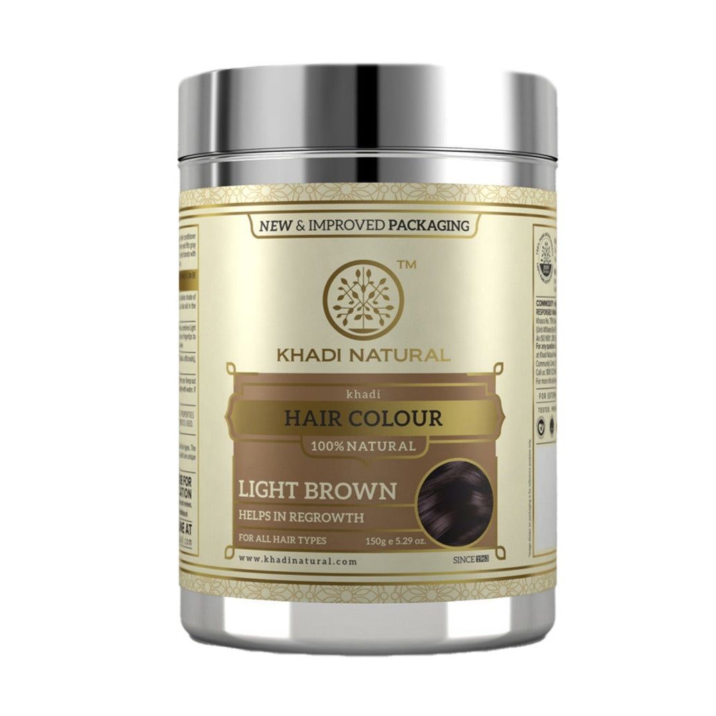 Khadi Natural Herbal Hair Colour Light Brown - 150gm
