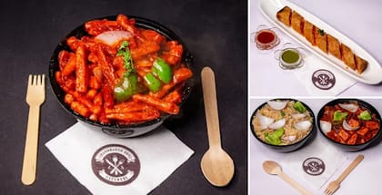 1 x Fried Rice With Chilli Paneer Combo, 1 x Chilli Potato, 1 x Spring Roll
