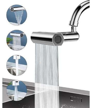Eighteen Enterprise  New 4-in-1 360° Rainfall Kitchen Sink Faucet with Waterfall Feature and Faucet Extender - Swivel Faucet for Washing Vegetables and Fruits | Lightweight, Rain Mode, Strong Sprayer Shower.