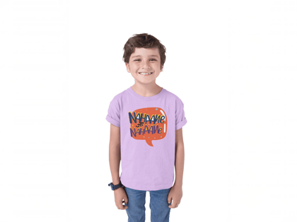 Taarak Mehta Ka Ooltah Chashmah| Kids Lavender Regular Fit Printed T-Shirts (NAHANE JA NAHANE)