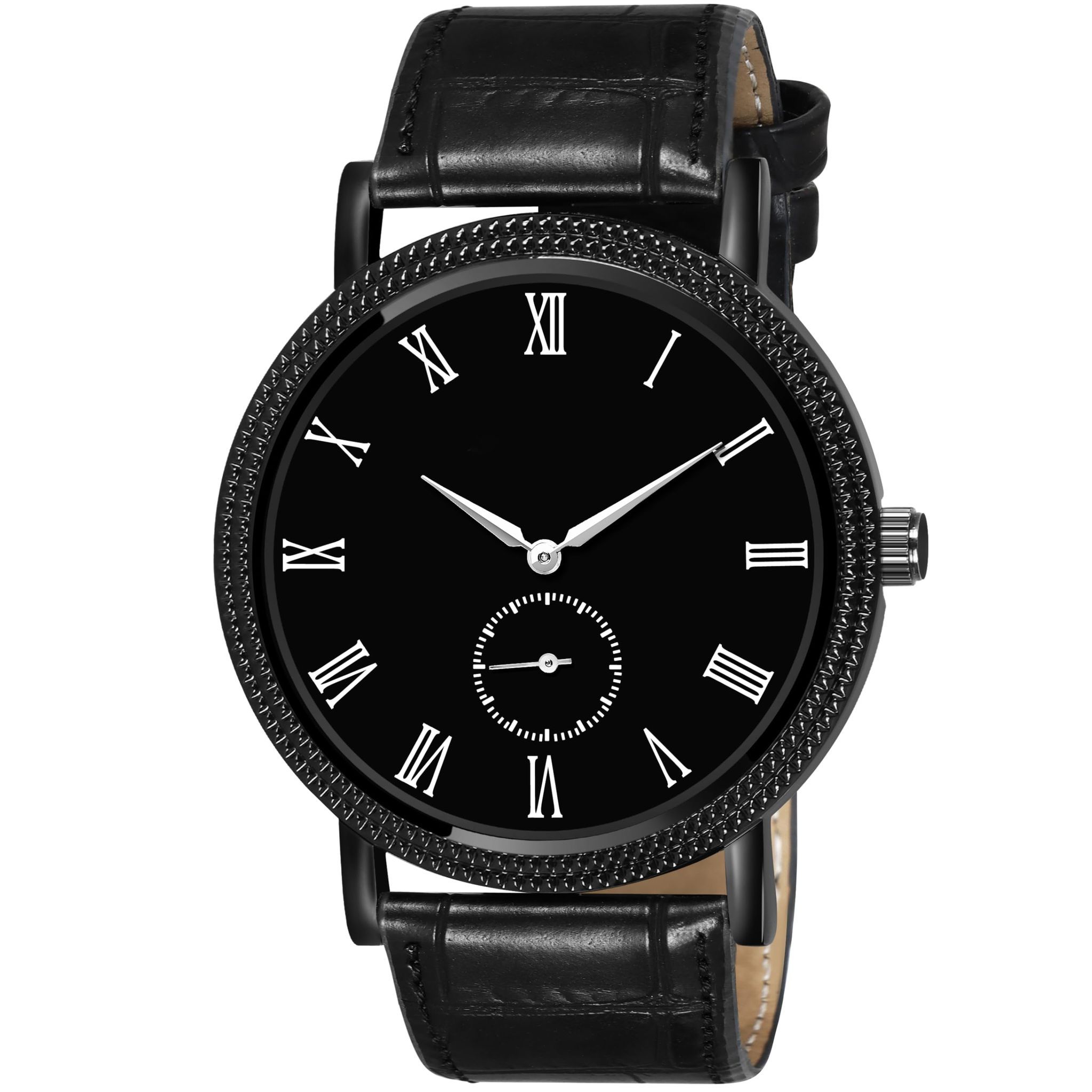 LOREM White Chronograph Working/Side Second Analog Watch for Men