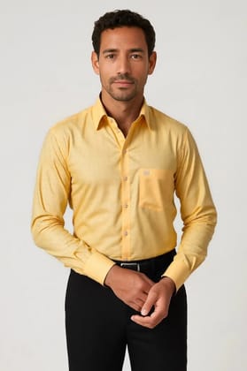 Linen Base Cotton Solid Shirt #21948/1