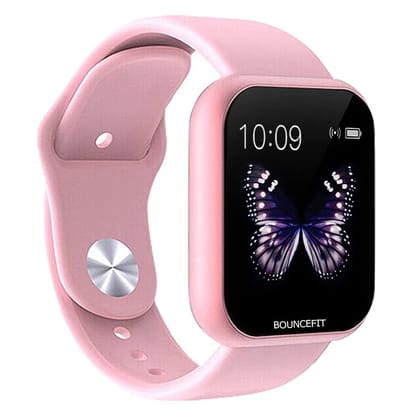Bouncefit D20 Y68 Fitness Band Smart Watch for Men, Women, Boys, Girls, Kids – Single Touch Interface, Water Resistant, Workout Modes, Quick Charge Sports Smartwatch – Pink Bouncefit D20 Y68 Fitness Band Smart Watch for Men, Women, Boys, Girls, Kids – Si