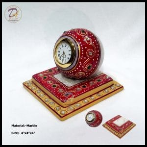 Marble Squire Table top Decorative Clock